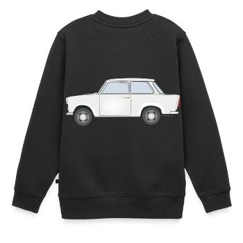 Trabbi Ostalgie Design - Kinder Premium Organic Sweatshirt - Schwarz - Hinten - AI Model Kid Female (0cm)