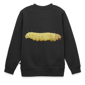 chenille - Sweat Premium enfant bio - noir - Dos - AI Model Kid Female (0cm)