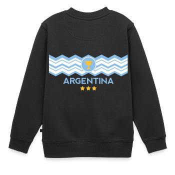 Campeón del mundo Argentine - Sweat Premium enfant bio - noir - Dos - AI Model Kid Female (0cm)