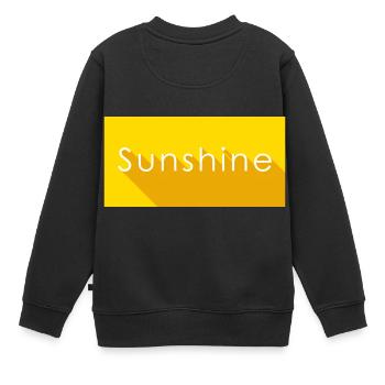 ensoleillement - Sweat Premium enfant bio - noir - Dos - AI Model Kid Female (0cm)