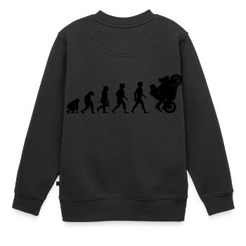 Evolution Superbikes Moto Biker course - Sweat Premium enfant bio - noir - Dos - AI Model Kid Female (0cm)