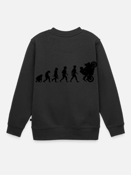 Evolution Superbikes Moto Biker course - Sweat Premium enfant bio - noir