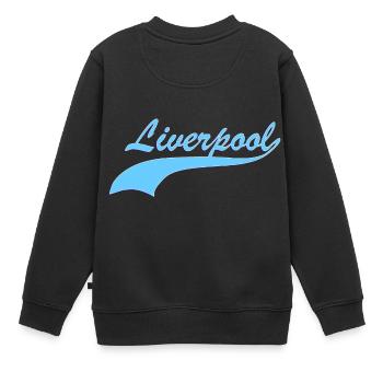 Liverpool - Sweat Premium enfant bio - noir - Dos - AI Model Kid Female (0cm)