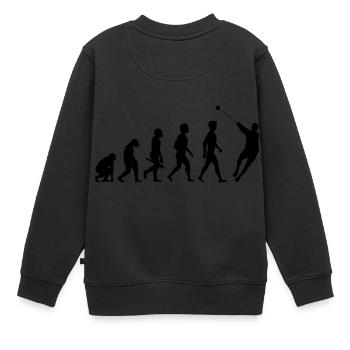 marteau throw1 marteau lanceur de marteau de jet - Sweat Premium enfant bio - noir - Dos - AI Model Kid Female (0cm)