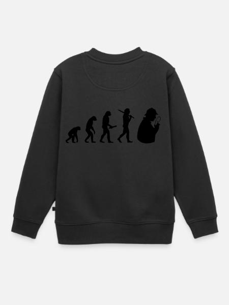 sherlock holmes Evolution Fortschritt Entwicklung - Kinder Premium Organic Sweatshirt - Schwarz