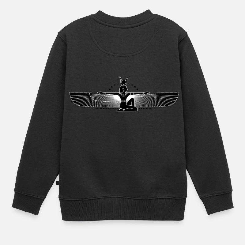 Déesse égyptienne en noir - Sweat Premium enfant bio - noir