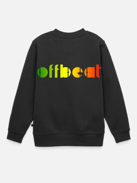 Offbeat, Reggae music - Kinder Premium Organic Sweatshirt - Schwarz