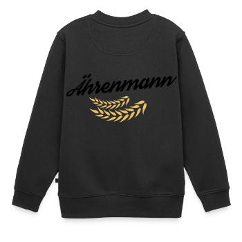 Ährenmann - Ähre wem Ehre gebührt - Kinder Premium Organic Sweatshirt - Schwarz - Hinten - AI Model Kid Female (0cm)