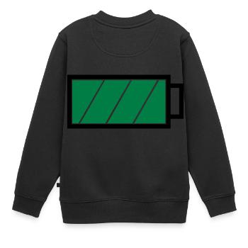 Pile pleine - Sweat Premium enfant bio - noir - Dos - AI Model Kid Female (0cm)