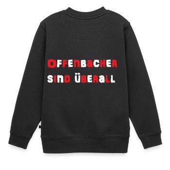 Offenbach - Sweat Premium enfant bio - noir - Dos - AI Model Kid Female (0cm)