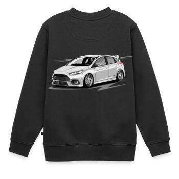 Focus MK3 RS ohne Fahrer - Kinder Premium Organic Sweatshirt - Schwarz - Hinten - AI Model Kid Female (0cm)