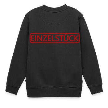Einzelstück vintage Poststempel - Kinder Premium Organic Sweatshirt - Schwarz - Hinten - AI Model Kid Female (0cm)