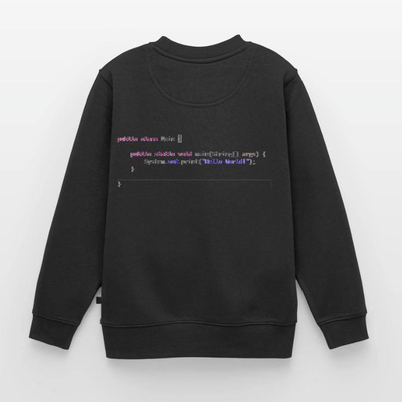 Java Hello World! Geschenkidee Kinder Premium Organic Sweatshirt
