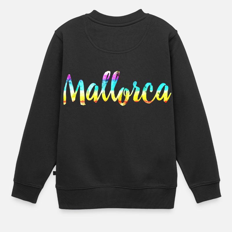 Mallorca coloré - Sweat Premium enfant bio - noir