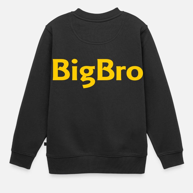 Big Bro - Sweat Premium enfant bio - noir