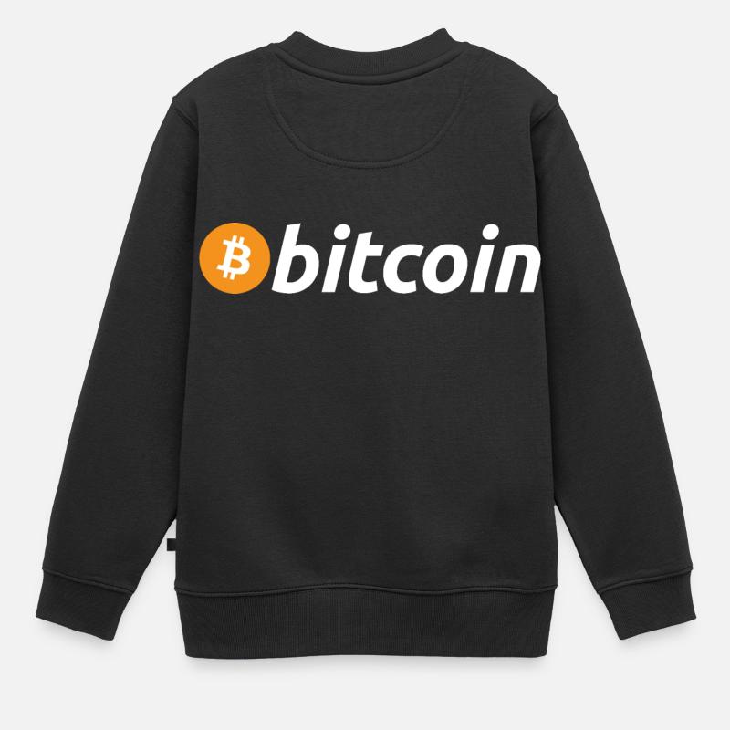 Bitcoin Shirt Bitcoin Logo - Kinder Premium Organic Sweatshirt - Schwarz