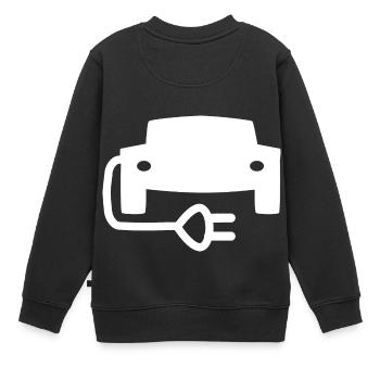 Die elektrischen Fahrzeuge - Kinder Premium Organic Sweatshirt - Schwarz - Hinten - AI Model Kid Female (0cm)