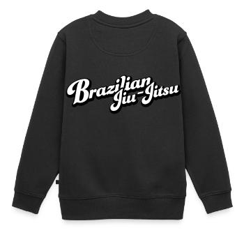 Brazilian Jiu-Jitsu - Kinder Premium Organic Sweatshirt - Schwarz - Hinten - AI Model Kid Female (0cm)