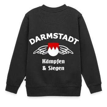 Die Darmstädter - Kinder Premium Organic Sweatshirt - Schwarz - Hinten - AI Model Kid Female (0cm)