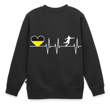 Dortmund Fußball Herzschlag | Herz | Fans Geschenk - Sweat Premium enfant bio - noir - Dos - AI Model Kid Female (0cm)