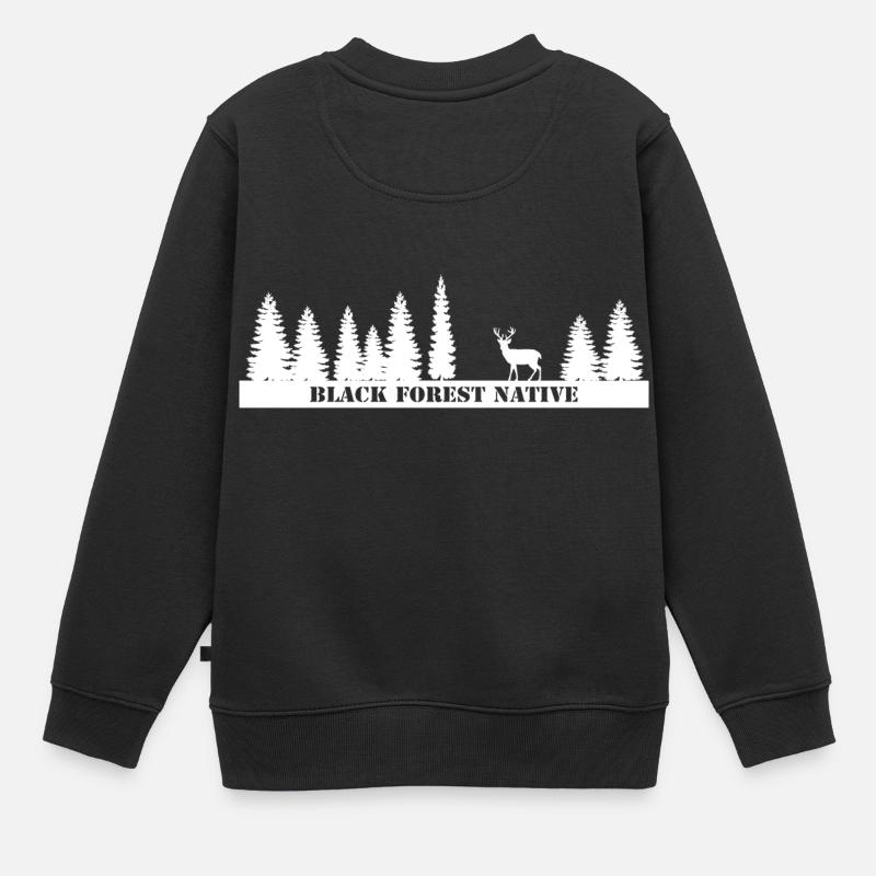 Forêt Noire indigène - Sweat Premium enfant bio - noir
