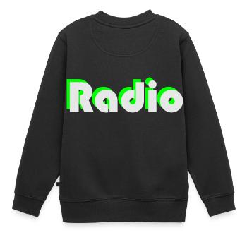 Radio - Sweat Premium enfant bio - noir - Dos - AI Model Kid Female (0cm)