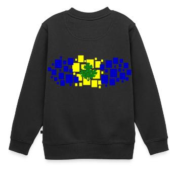 FB - Fener - Istanbul - Kinder Premium Organic Sweatshirt - Schwarz - Hinten - AI Model Kid Female (0cm)