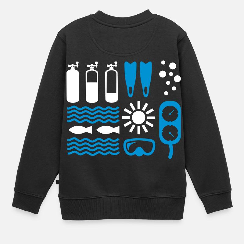 Plongée - Sweat Premium enfant bio - noir