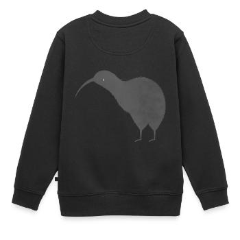 Süßer neuseeländischer Kiwi Vogel - Kinder Premium Organic Sweatshirt - Schwarz - Hinten - AI Model Kid Female (0cm)