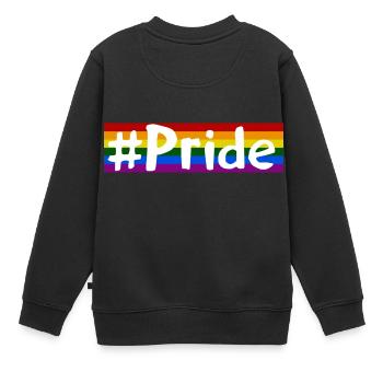 Pride - Kinder Premium Organic Sweatshirt - Schwarz - Hinten - AI Model Kid Female (0cm)