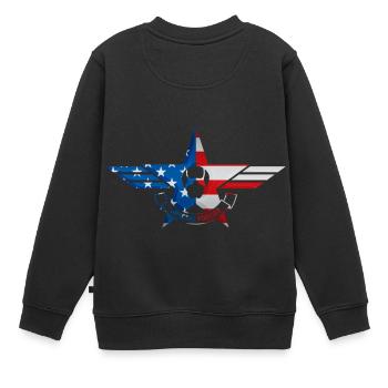 Spezialeinheiten der Armee - Kinder Premium Organic Sweatshirt - Schwarz - Hinten - AI Model Kid Female (0cm)