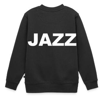 Jazz - Kinder Premium Organic Sweatshirt - Schwarz - Hinten - AI Model Kid Female (0cm)