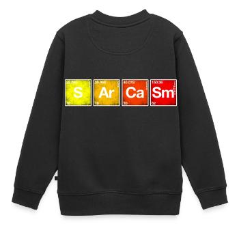 Sarkasmus Periodensystem der Elemente PSE Chemie - Kinder Premium Organic Sweatshirt - Schwarz - Hinten - AI Model Kid Female (0cm)
