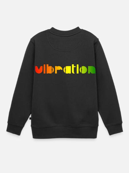 Vibration - Reggae - Kinder Premium Organic Sweatshirt - Schwarz