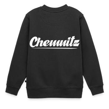 Chemnitz - Kinder Premium Organic Sweatshirt - Schwarz - Hinten - AI Model Kid Female (0cm)