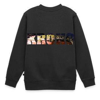 Krokodil Kroko Alligator Echse Raubtier Kaiman - Kinder Premium Organic Sweatshirt - Schwarz - Hinten - AI Model Kid Female (0cm)