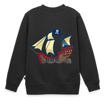 Corsaire - Sweat Premium enfant bio - noir - Dos - AI Model Kid Female (0cm)