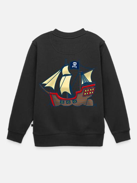Corsaire - Sweat Premium enfant bio - noir