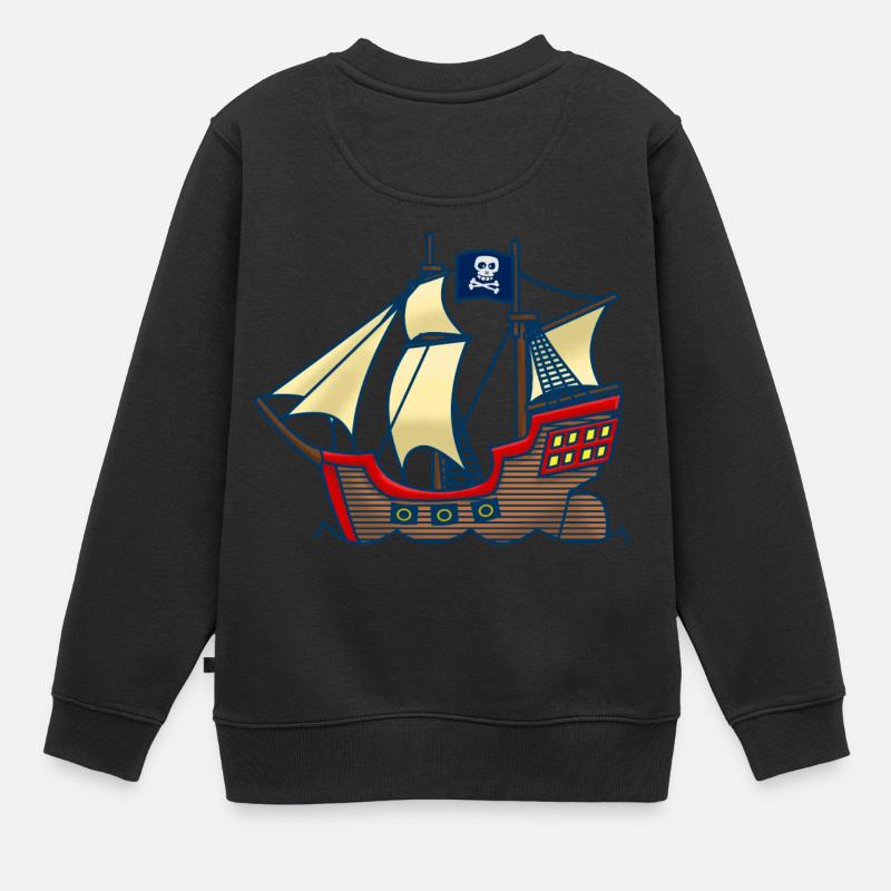 Corsaire - Sweat Premium enfant bio - noir