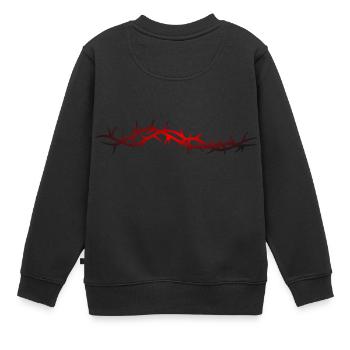 zaun fence holz metall picked garten garden8 - Kinder Premium Organic Sweatshirt - Schwarz - Hinten - AI Model Kid Female (0cm)