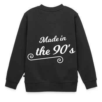 Les années quatre-vingt-dix - Sweat Premium enfant bio - noir - Dos - AI Model Kid Female (0cm)