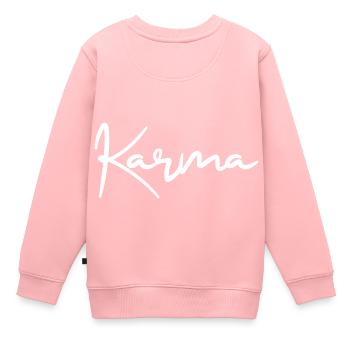 Karma - Kids Premium Organic Sweatshirt - rose - Back - AI Model Kid Female (0cm)
