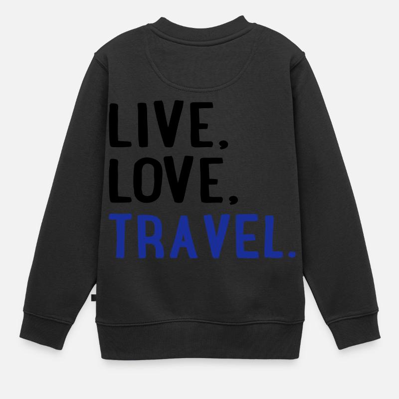 reisen - Kinder Premium Organic Sweatshirt - Schwarz