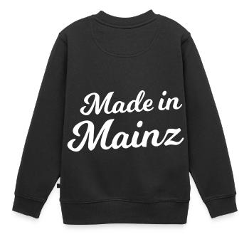 Fabriqué à Mayence - Sweat Premium enfant bio - noir - Dos - AI Model Kid Female (0cm)