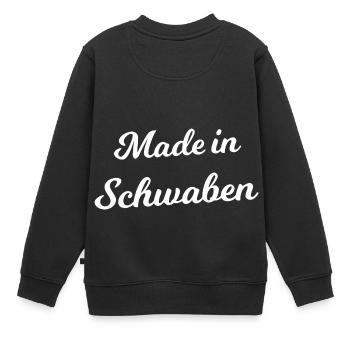 Fabriqué en Souabe - Sweat Premium enfant bio - noir - Dos - AI Model Kid Female (0cm)