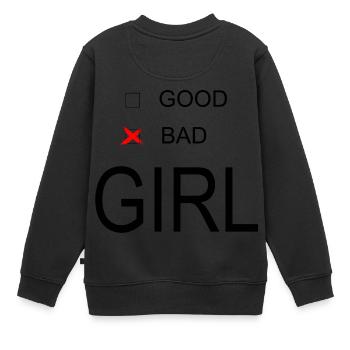 Bad girl - Sweat Premium enfant bio - noir - Dos - AI Model Kid Female (0cm)