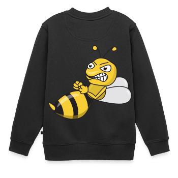Drôle d'abeilles frelons insectes - Sweat Premium enfant bio - noir - Dos - AI Model Kid Female (0cm)