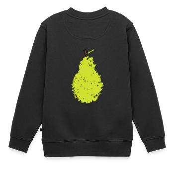 Birne Logo ohne Schrift - Kinder Premium Organic Sweatshirt - Schwarz - Hinten - AI Model Kid Female (0cm)