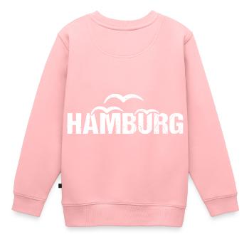 Hamburg Hansestadt Norddeutschland - Kinder Premium Organic Sweatshirt - Rosa - Hinten - AI Model Kid Female (0cm)