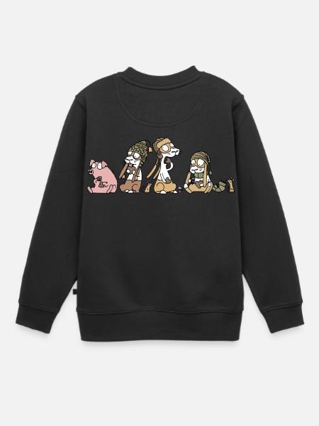 Pepparkakor - Premium børne sweatshirt økologisk - sort